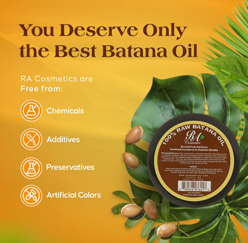 100% Raw Batana Oil by RA Cosmetics