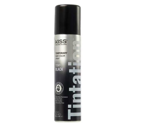 RED by Kiss Tintation Temporary Hair Color Spray, Instant Gray Root Cover Up, Water-Resistant, Smudge-Proof, Easy Wash Out, Hairline & Barber Touch-Up, Quick Dry