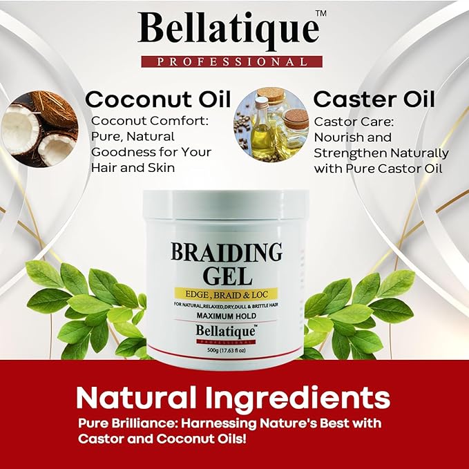 Bellatique  Edge, Braid, & Loc Maximum Hold Edge Control & Braiding Gel