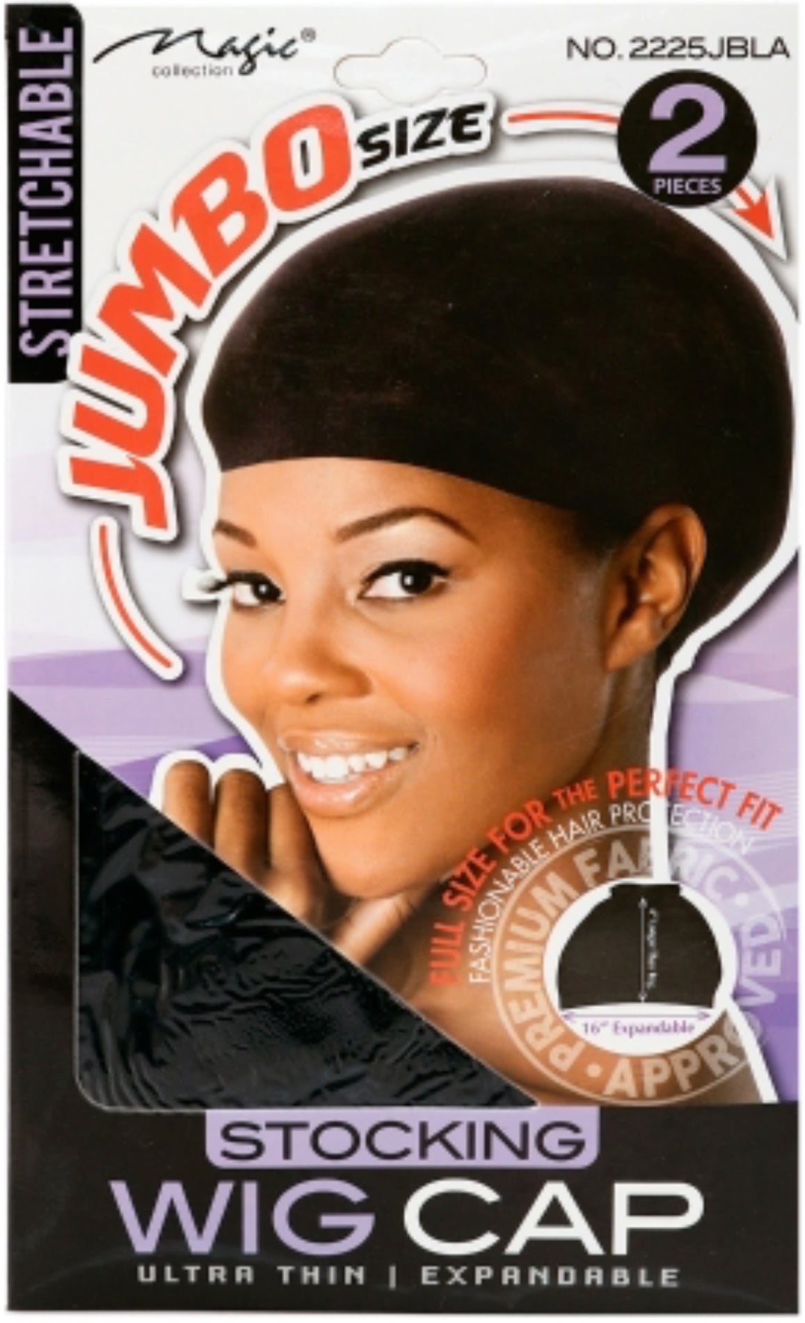 Jumbo Wig Cap 2 pcs